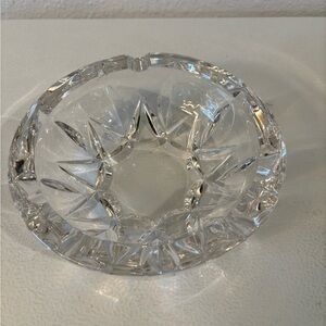 Elegant Crystal Ashtray vintage lead crystal